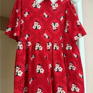 Sister Jane Red Floral Mini Dress